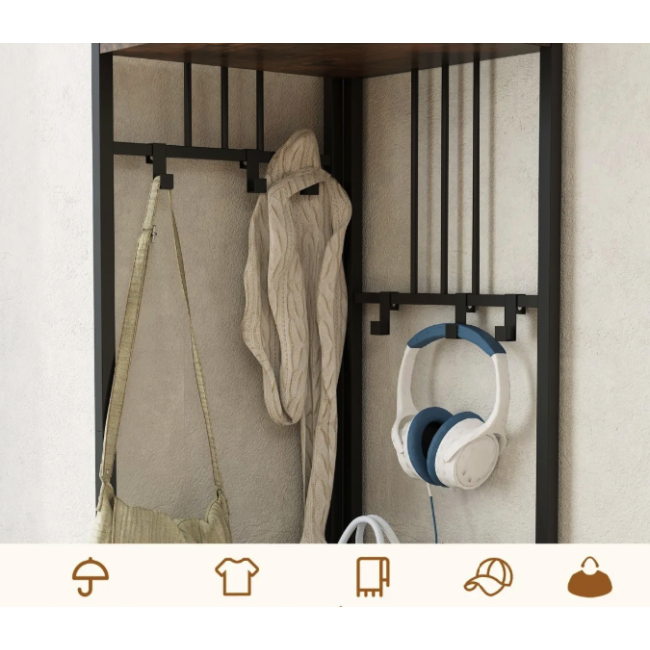 Вешалка для одежды Costway Richi угловая в стиле Loft