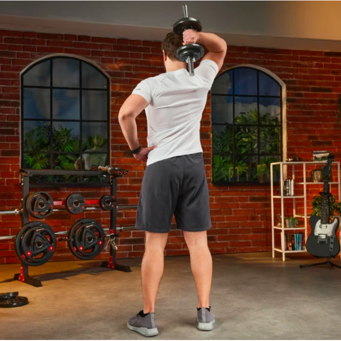 Гантели металлические Hop-Sport New 2 х 10кг с перчатками