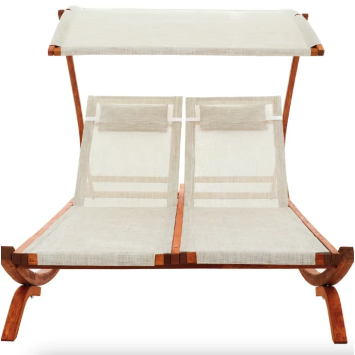 Садовый шезлонг Di Volio Pionza двухместный бежевый