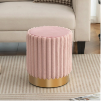 Пуф Costway Rosa велюровый на металлической основе