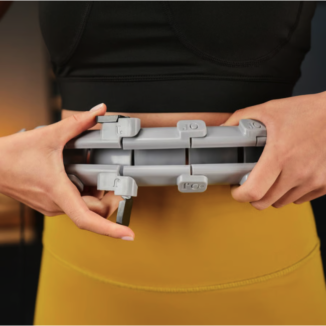 Хулахуп Trex Sport TX-020CHH масажний з обважнювачем та лічильником сірий