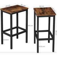 Барный стул Leobert Corner 2 штуки в стиле Loft