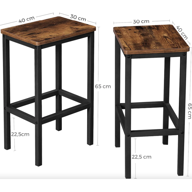 Барний стілець Leobert Corner 2 штуки в стилі Loft