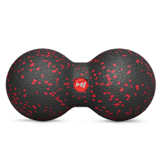 Массажный мяч двойной EPP 80 мм Hop-Sport HS-D008MB черно-красный