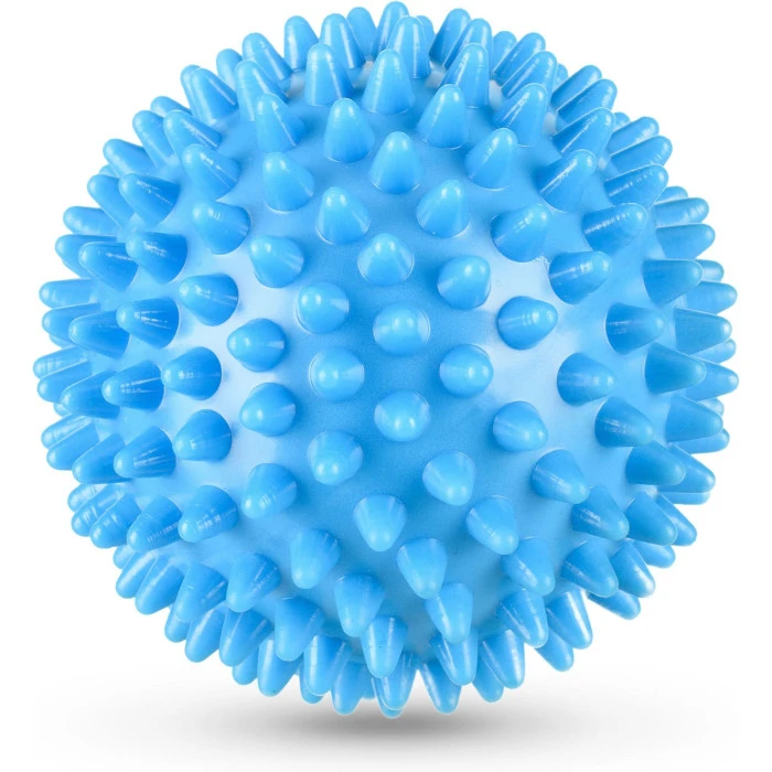 Набір масажних м'ячів Gymtek 70 мм 2 шт твердий/м'який сіро-блакитний