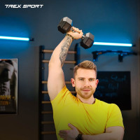 Гантеля шестигранная прорезиненная TX-200RD Trex Sport 20кг