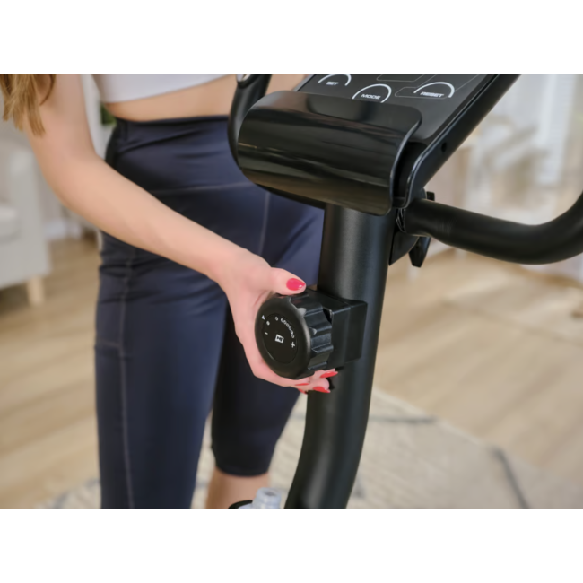 Велотренажер Hop-Sport HS-2080 Spark черно-золотистый (2020)