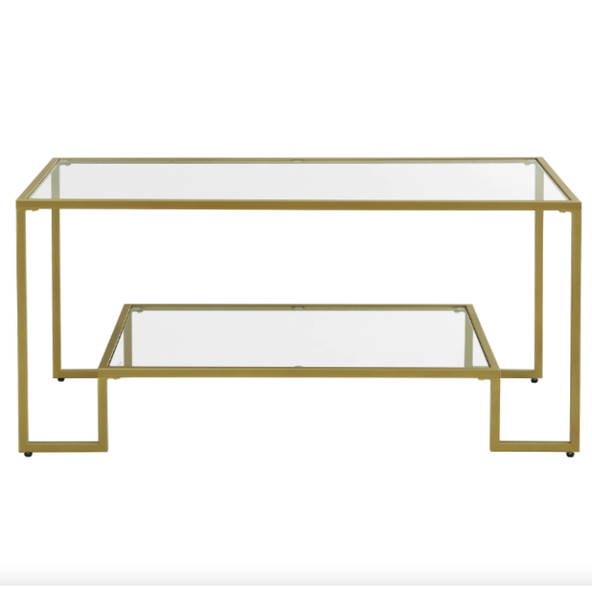 Журнальний столик Leobert Madison в стилі Loft золотистий