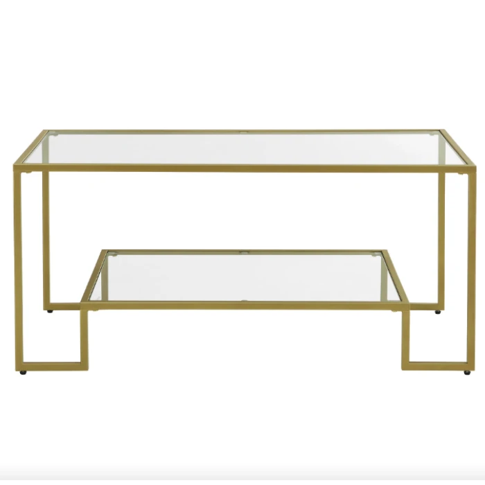 Журнальний столик Leobert Madison в стилі Loft золотистий