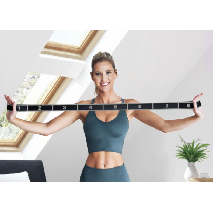 Резинка для фитнеса с петлями 12-30кг HS-N904GB черная