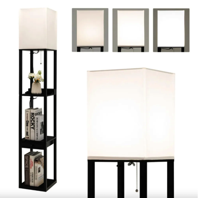 Напольная лампа Costway Alampia торшер с ящиком