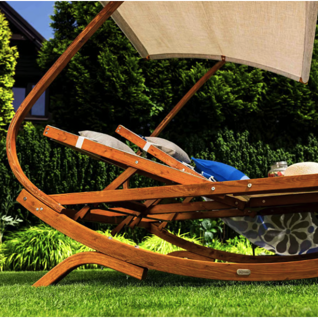 Садовый шезлонг Di Volio Pionza двухместный бежевый