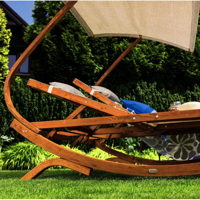 Садовый шезлонг Di Volio Pionza двухместный бежевый