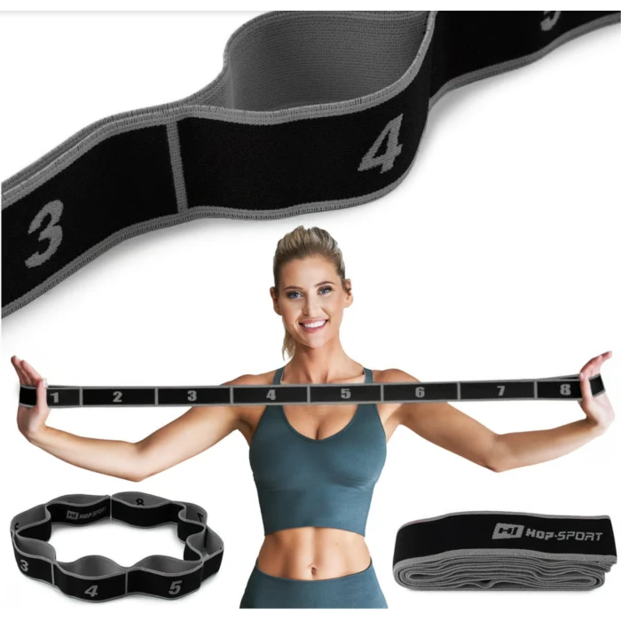 Резинка для фитнеса с петлями 12-30кг HS-N904GB черная