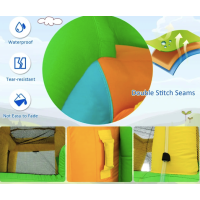 Надувний Аквапарк Costway Merlin з двома гірками (без вентилятора)