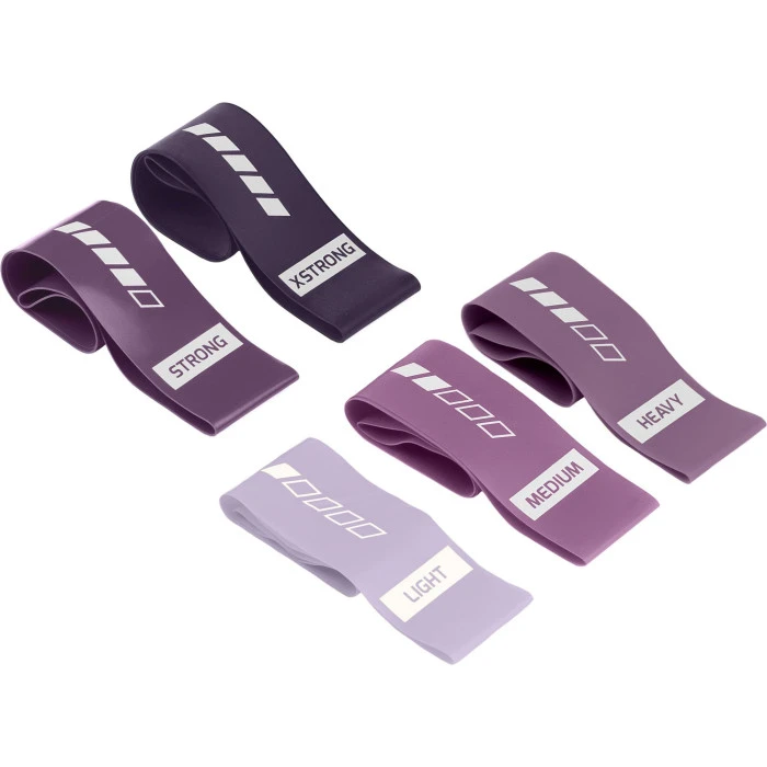 Набір резинок для фітнесу Gymtek 0,5-30кг фіолетовий