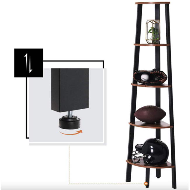 Этажерка Leobert Wooden New угловая в стиле Loft