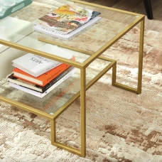 Журнальный столик Leobert Madison в стиле Loft золотистый