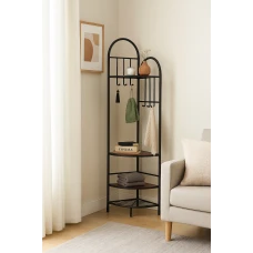 Вішалка для одягу Costway Richi кутова в стилі Loft