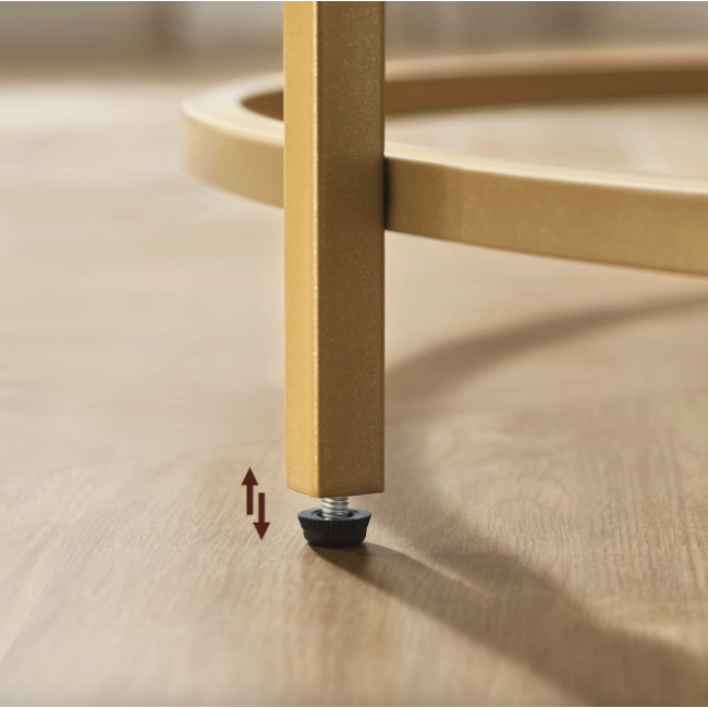 Журнальний столик Leobert Oskar круглий золото