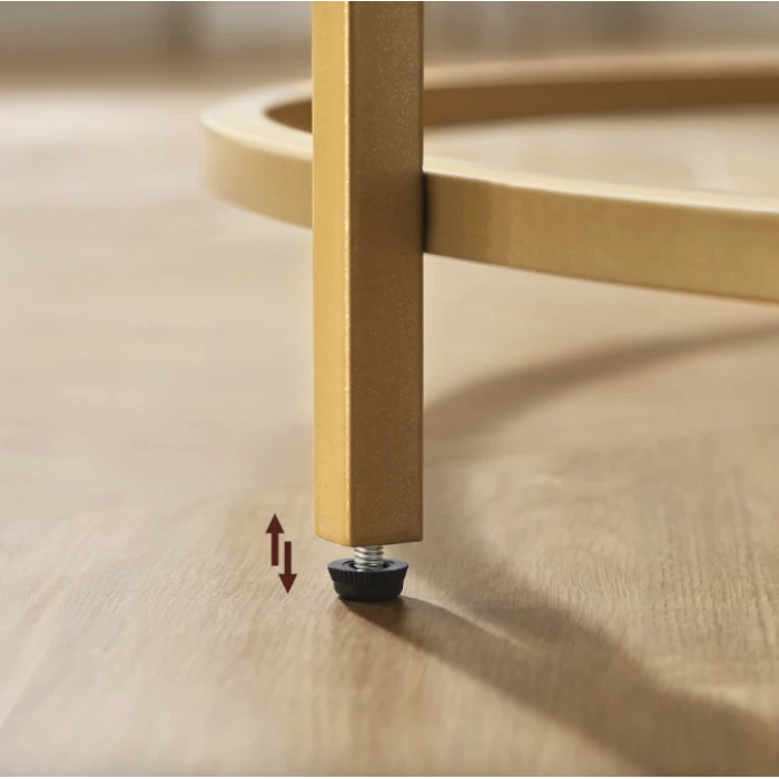 Журнальний столик Leobert Oskar круглий золото