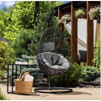 Подвесное кресло-кокон Di Volio Bacoli одноместное черный