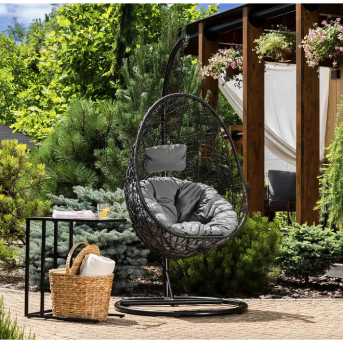 Подвесное кресло-кокон Di Volio Bacoli одноместное черный