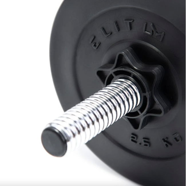 Гантелі Elitum 2х26кг + подовжувач грифа для штанги