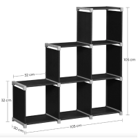 Модульний стелаж піраміда Leobert Oskar 6 відділень
