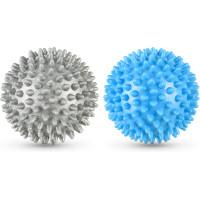Набор массажных мячей Gymtek 70 мм 2 шт твердый/мягкий серо-голубой
