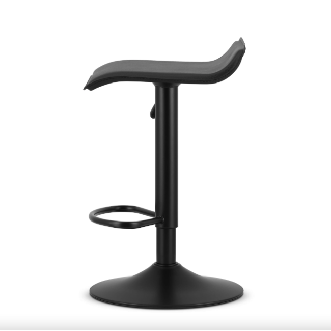 Барний стілець Leobert Fort екошкіра чорна основа