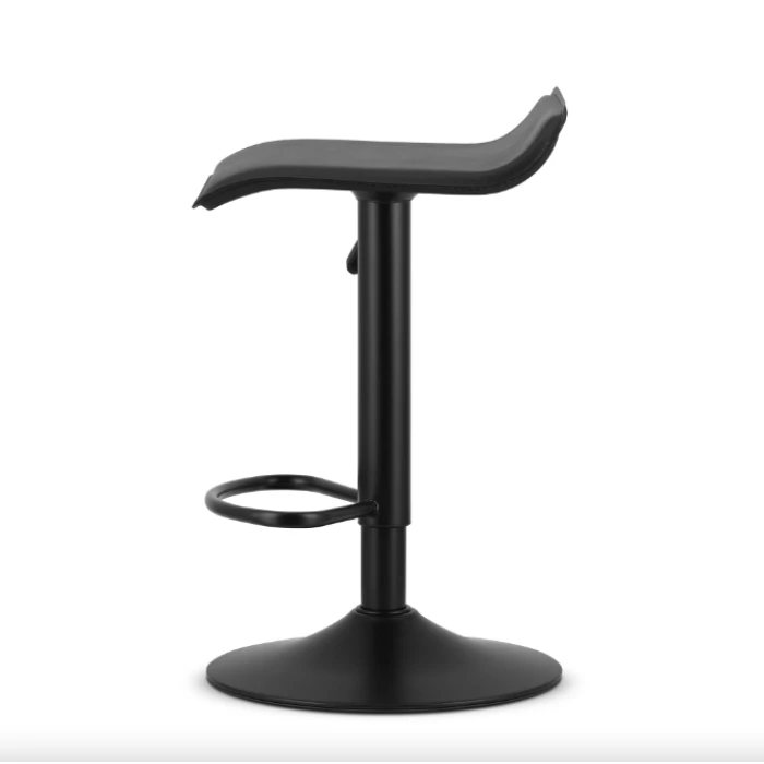 Барний стілець Leobert Fort екошкіра чорна основа