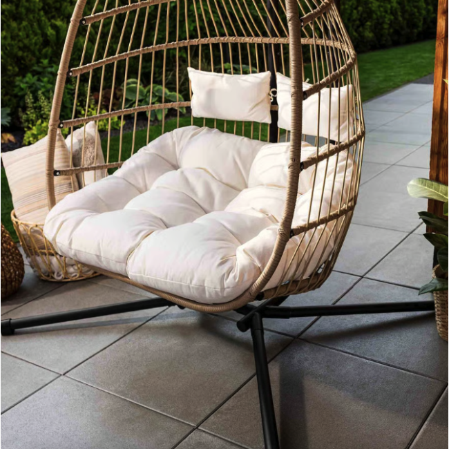 Підвісне крісло-кокон Di Volio Rona двомісне бежевий