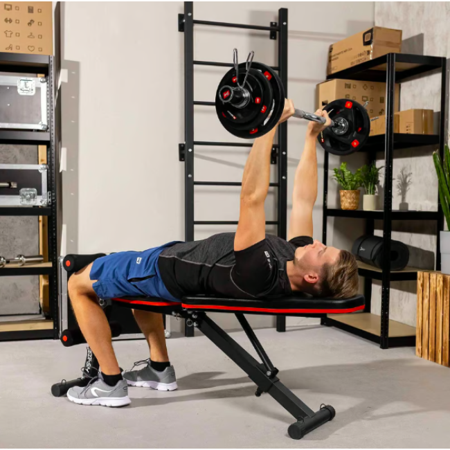 Лавка тренувальна Hop-Sport HS-1030 із фіксатором для ніг