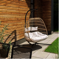 Підвісне крісло-кокон Di Volio Rona двомісне бежевий