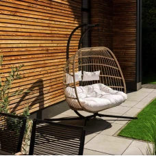 Підвісне крісло-кокон Di Volio Rona двомісне бежевий