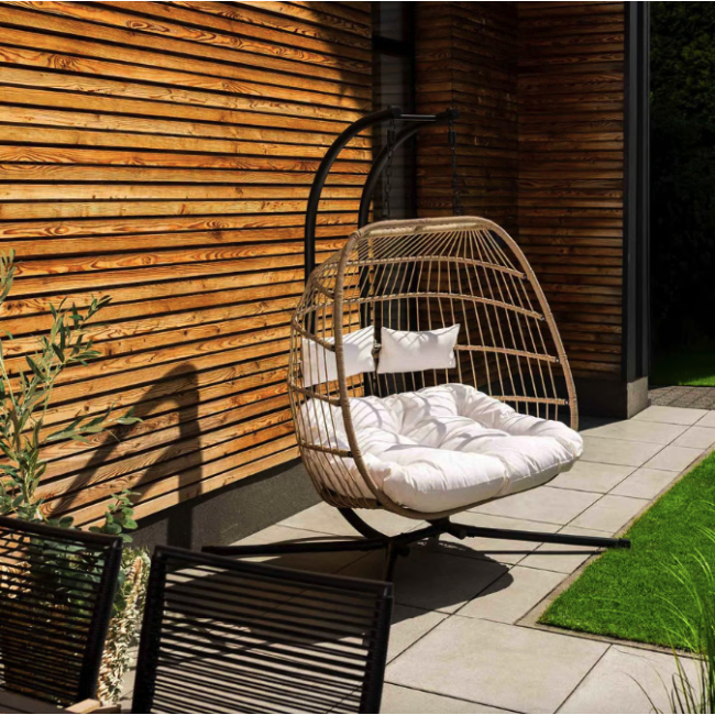 Підвісне крісло-кокон Di Volio Rona двомісне бежевий