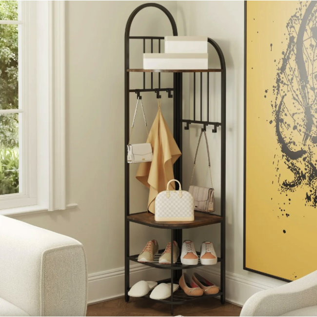 Вешалка для одежды Costway Richi угловая в стиле Loft