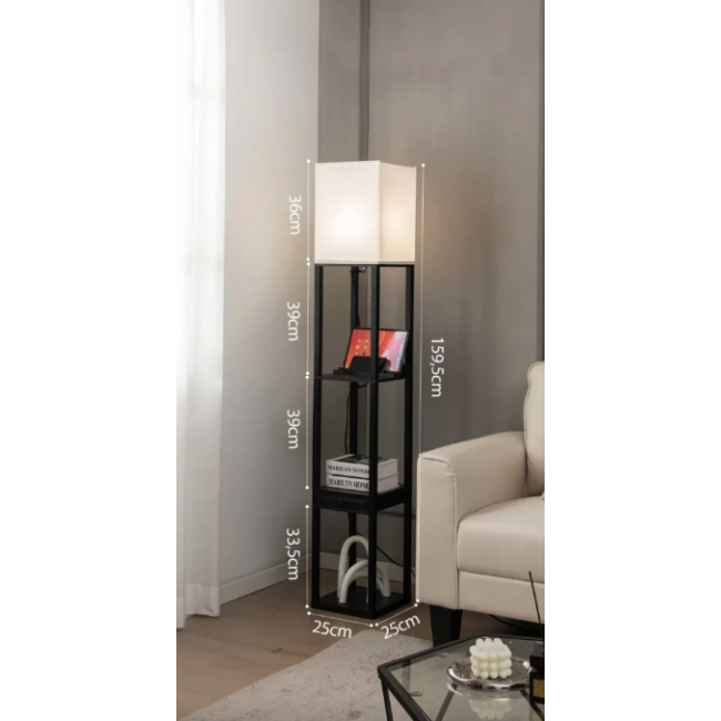 Напольная лампа Costway Alampia торшер с ящиком