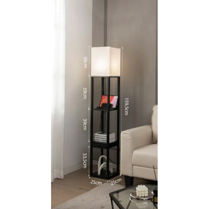Напольная лампа Costway Alampia торшер с ящиком