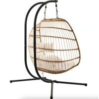 Підвісне крісло-кокон Di Volio Rona двомісне бежевий