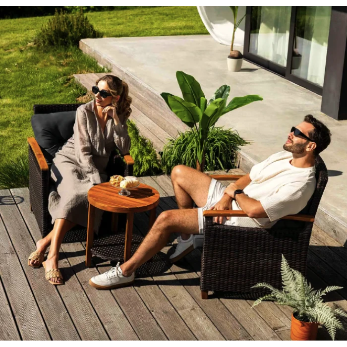 Комплект садовой мебели Di Volio Arde коричневый/графитовый