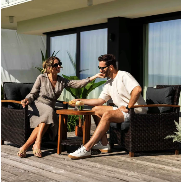 Комплект садовой мебели Di Volio Arde коричневый/графитовый