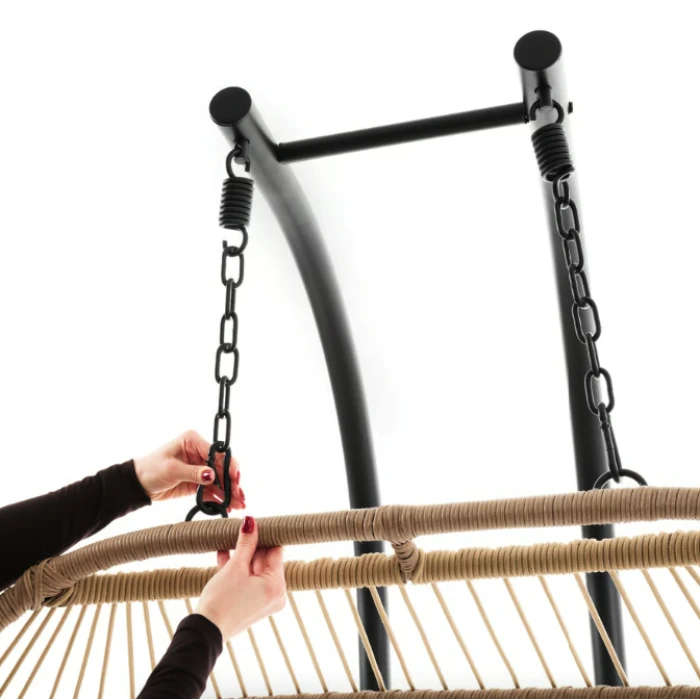 Підвісне крісло-кокон Di Volio Rona двомісне бежевий