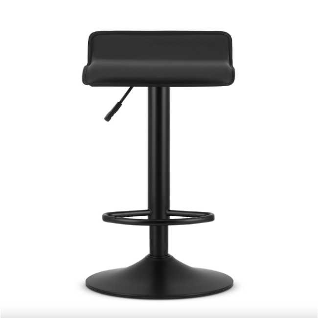 Барний стілець Leobert Fort екошкіра чорна основа