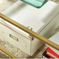 Журнальный столик Leobert Madison в стиле Loft золотистый