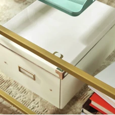 Журнальный столик Leobert Madison в стиле Loft золотистый