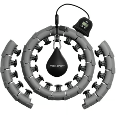 Хулахуп Trex Sport TX-020CHH масажний з обважнювачем та лічильником сірий