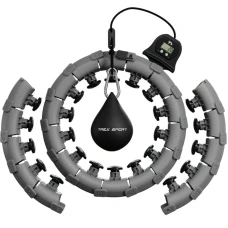 Хулахуп Trex Sport TX-020CHH массажный с утяжелителем и счетчиком серый