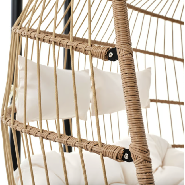 Підвісне крісло-кокон Di Volio Rona двомісне бежевий